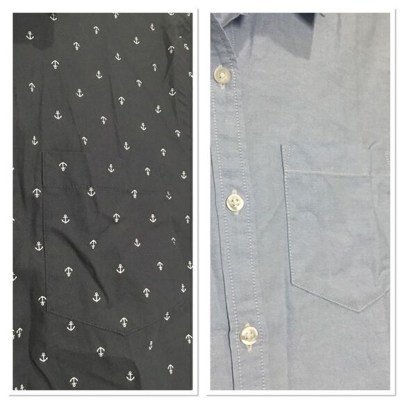 Lot of 2 Cotton Button Down Shirts NWOT C3 - Picture 5 of 6